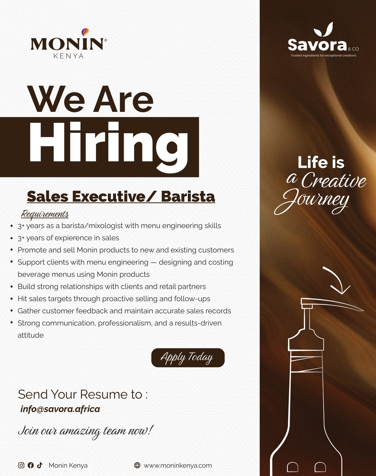 Hiring Monin